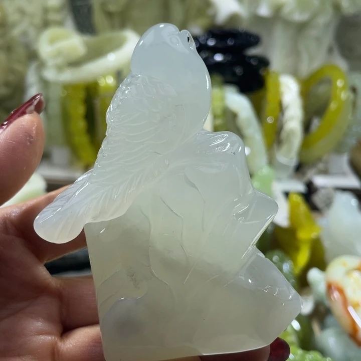 岫玉未镶嵌摆件摆件