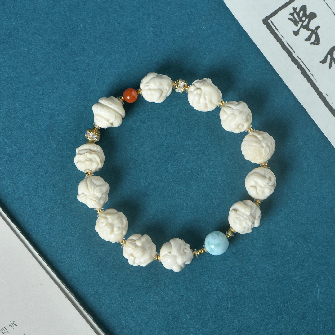 猛犸牙1.0精雕十二生肖手串