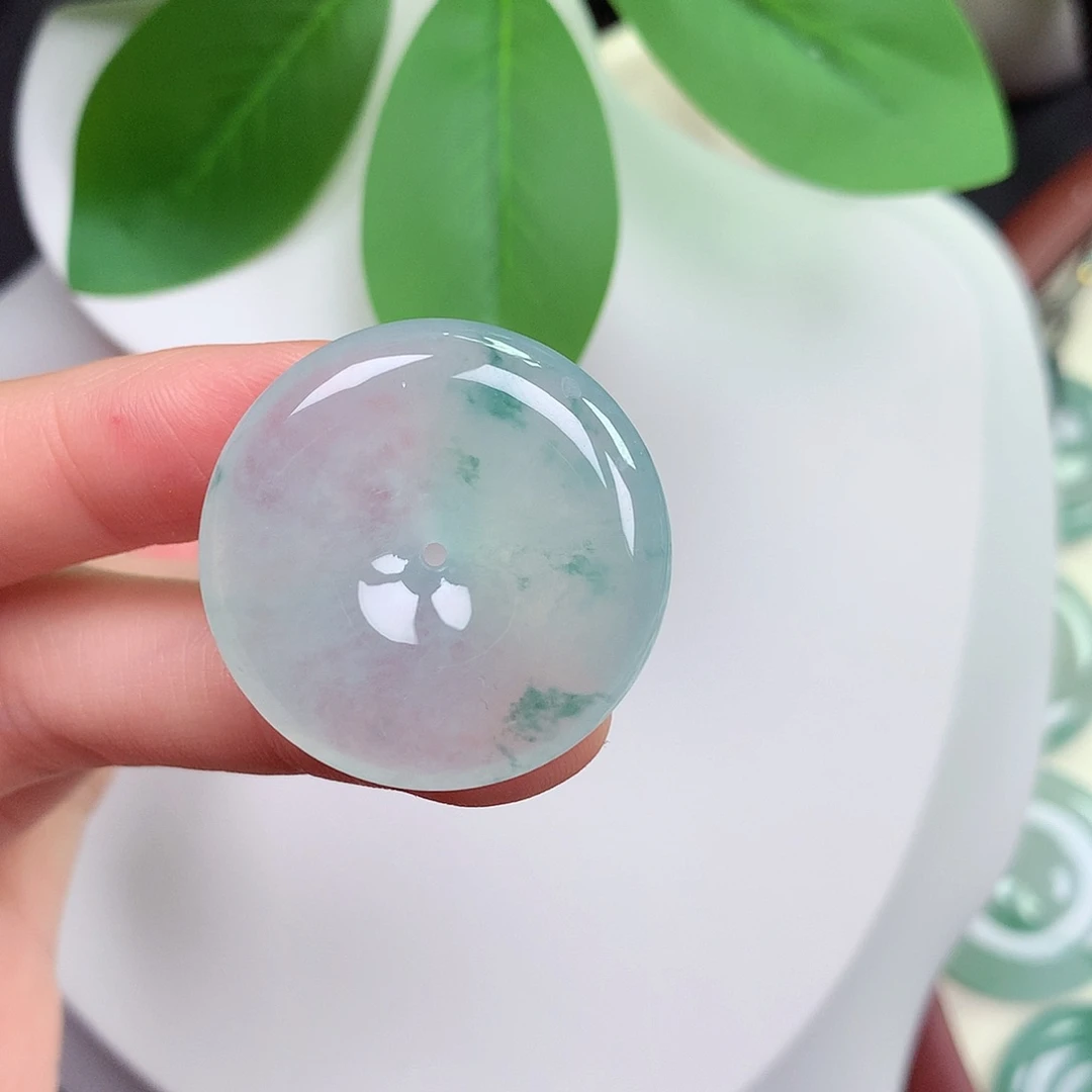 颈饰未镶嵌翡翠平安扣 29.3-6.0mm