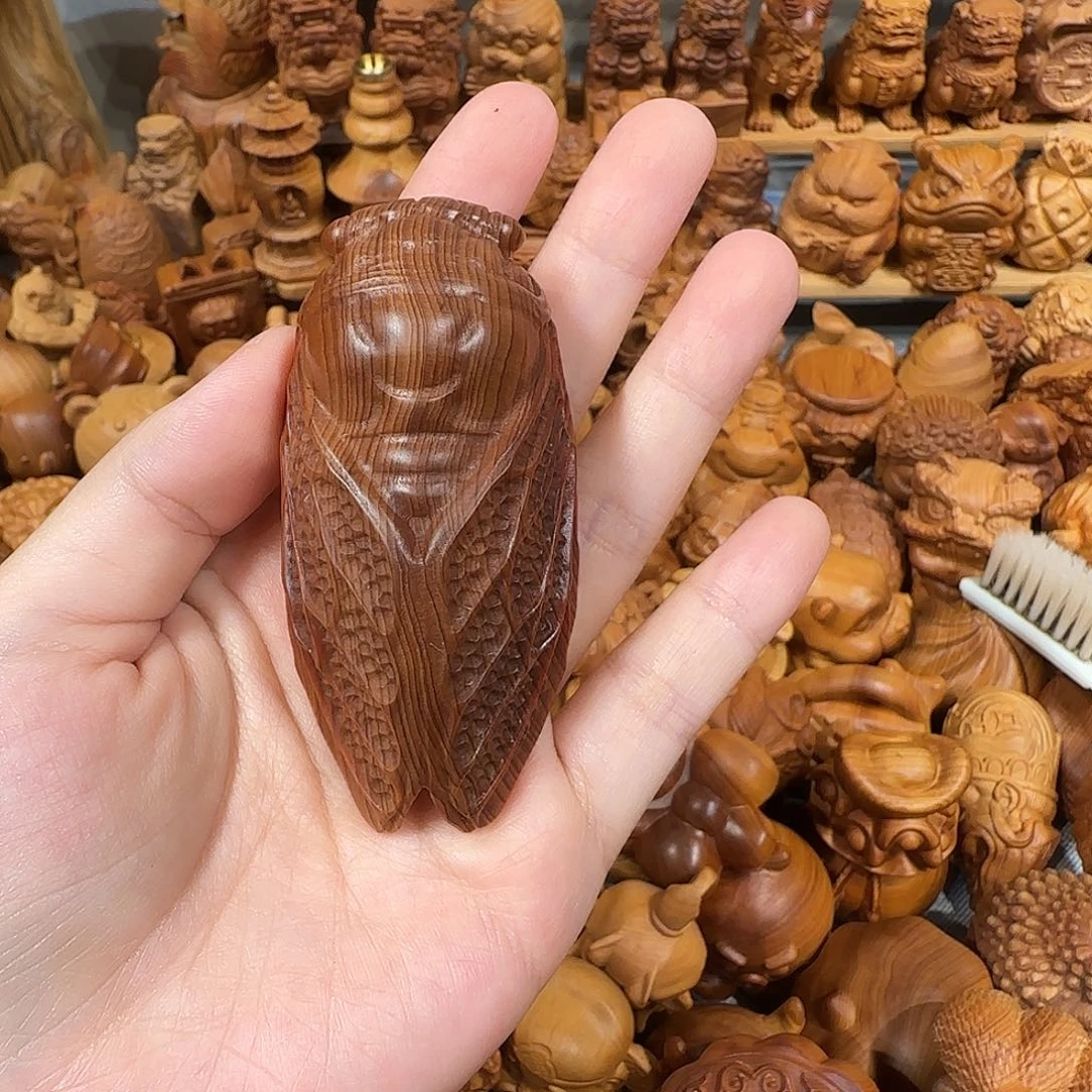 J***K纸崖柏手把件精选