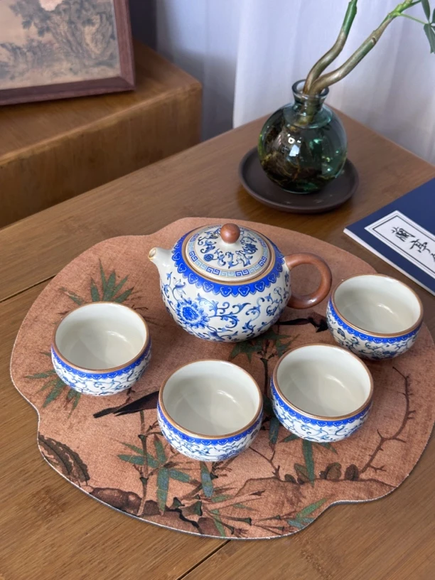 青花陶瓷旅行茶具品质之选
