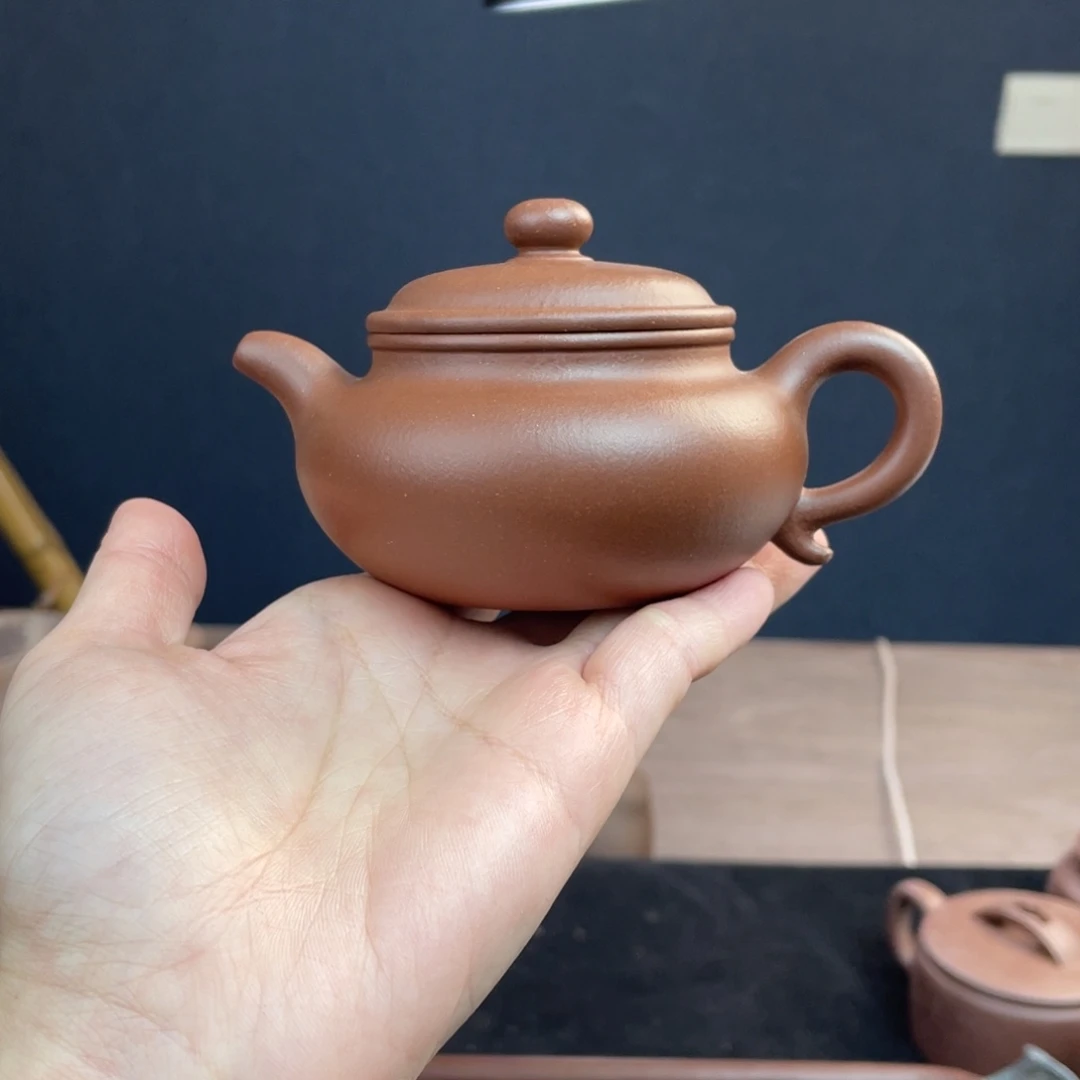 茶壶紫砂全手工底槽清仿古150cc