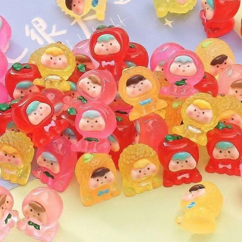 【直播拆】二代迷你立体水果崽崽树脂diy摆件饰品