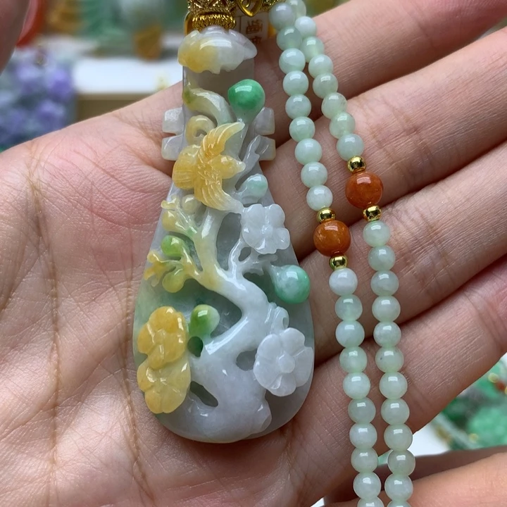 颈饰未镶嵌翡翠翡翠