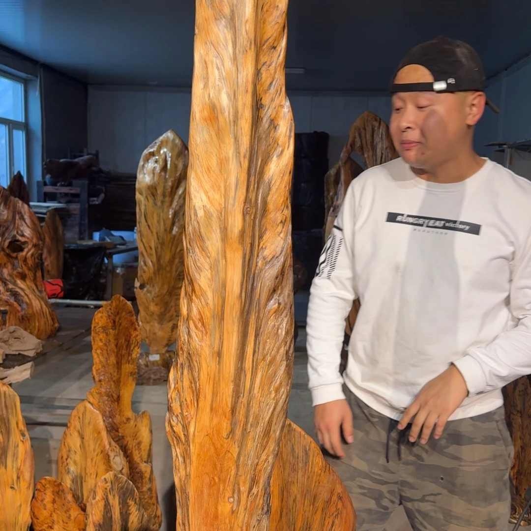 善***者木佳友琥珀木摆件11