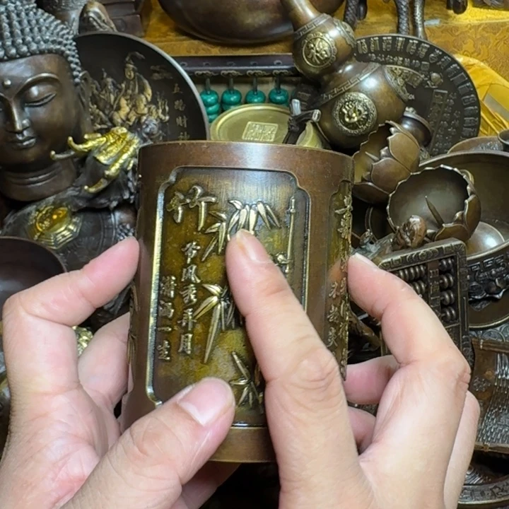 铜器摆件收收藏藏