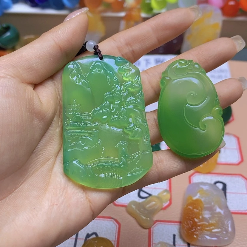 【闪购商品】玛瑙/玉髓颈饰未镶嵌紫*籽