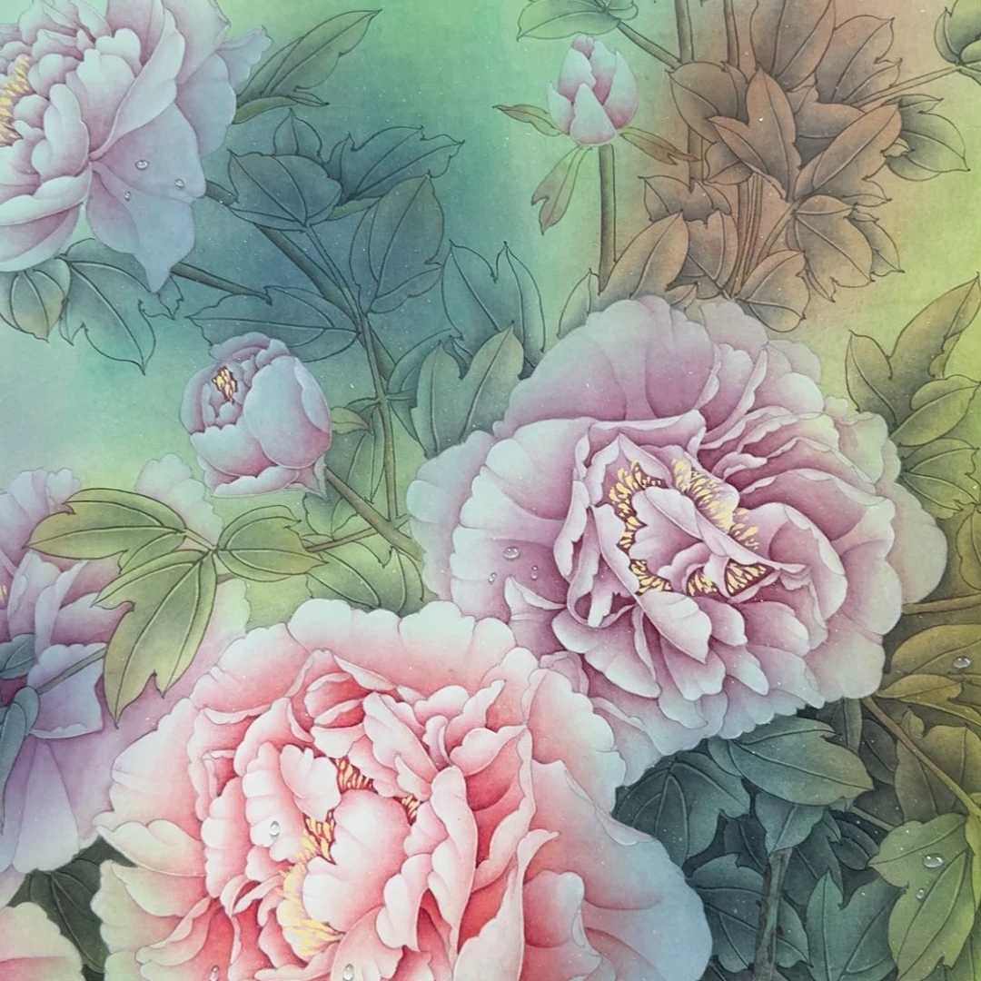 国画纯手绘山水花鸟作品