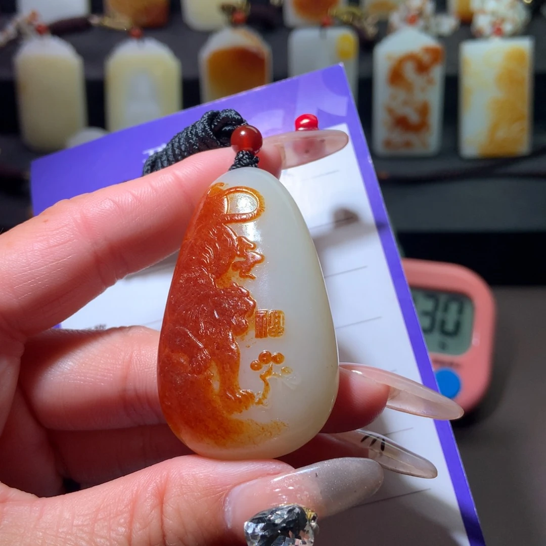 和田玉挂件未镶嵌u****6