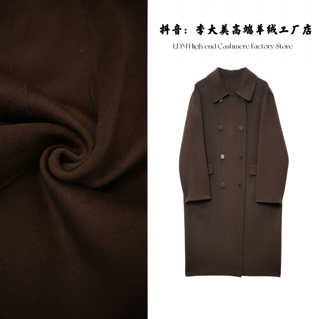 【年终大清仓-23855】秋冬时尚百搭韩版100%绵羊毛大衣外套