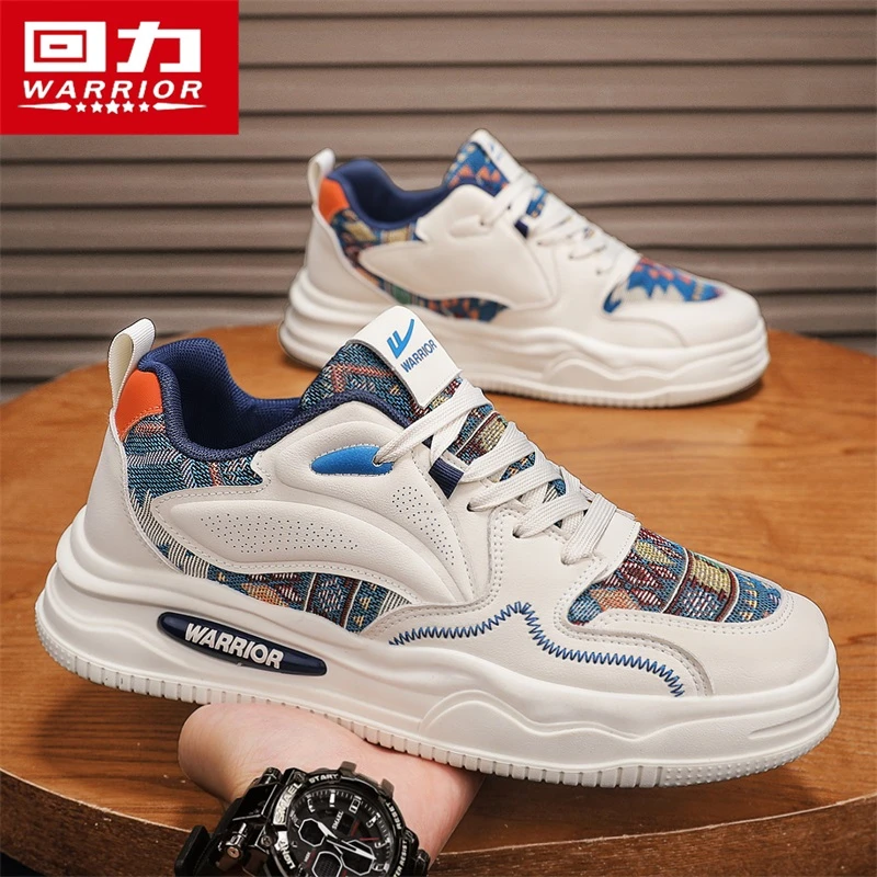 回力爆款男鞋冬季2025新款百搭运动休闲潮鞋小众原创增高刺绣板鞋