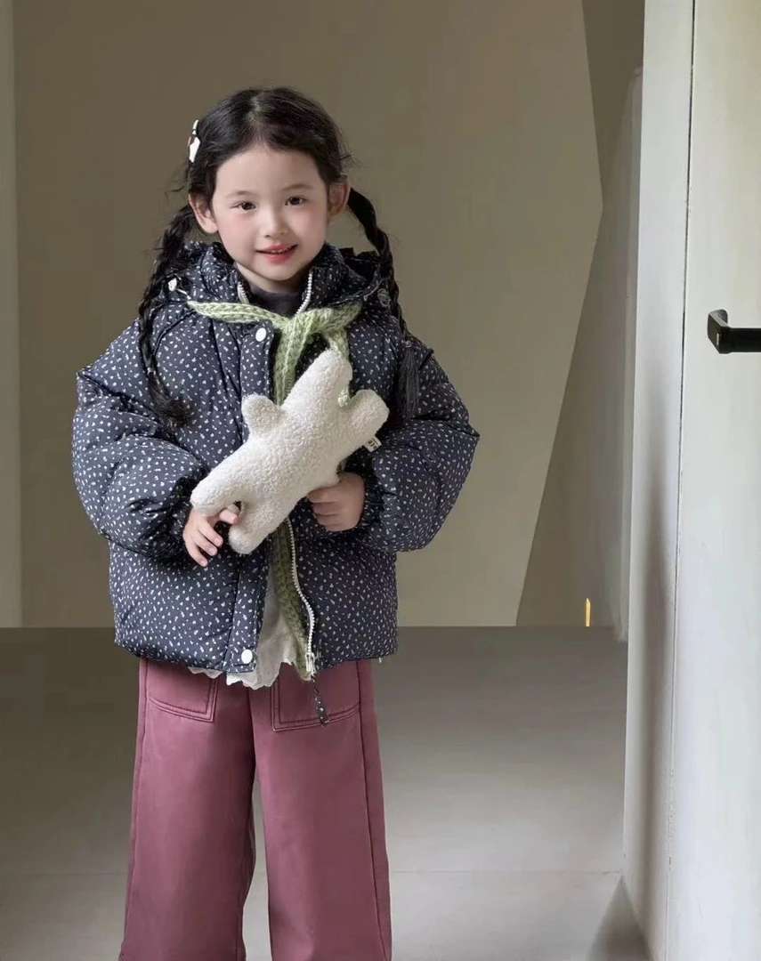 韩版女童碎花羽羽