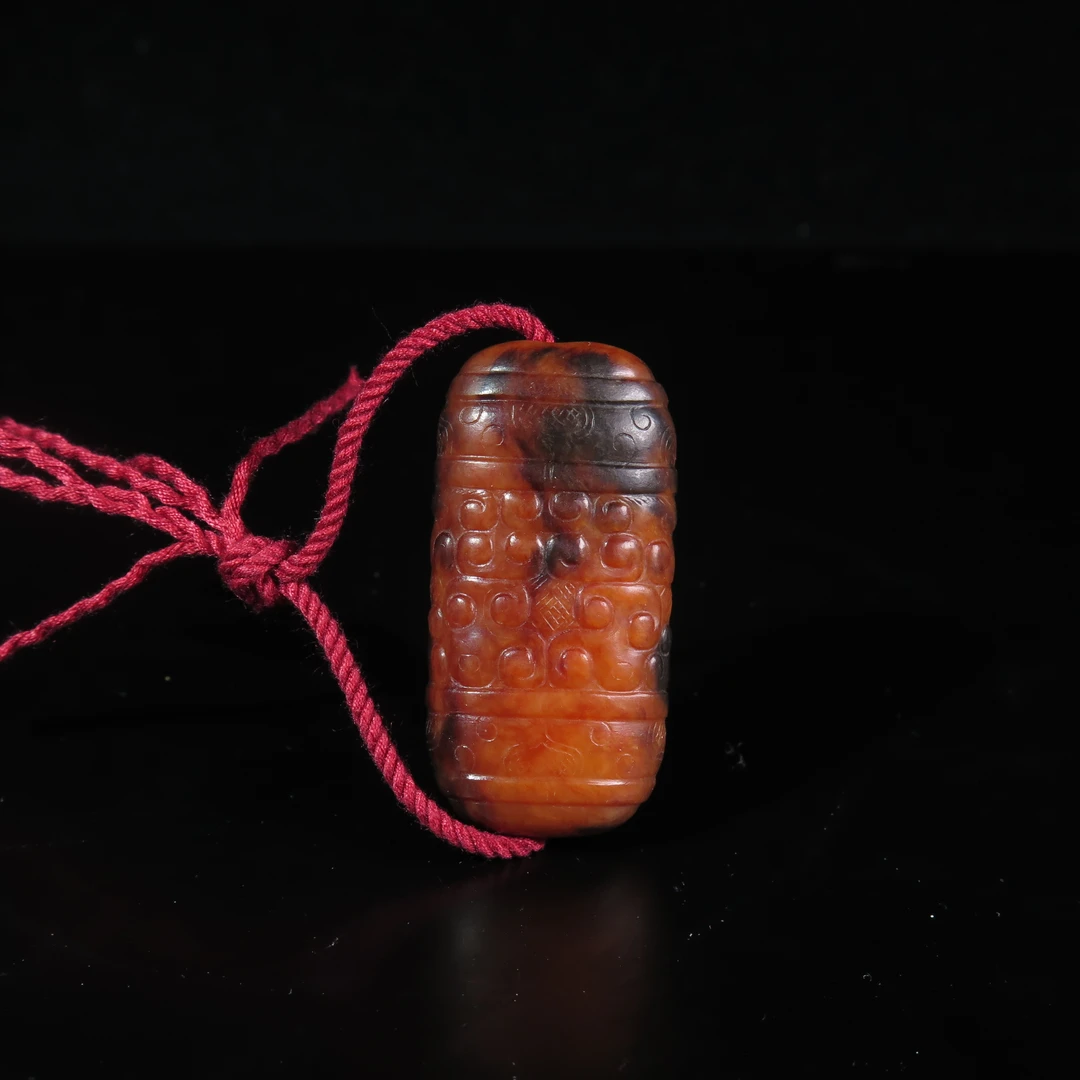 明代老提油玉勒子/MZ067607/和田玉/民族文物