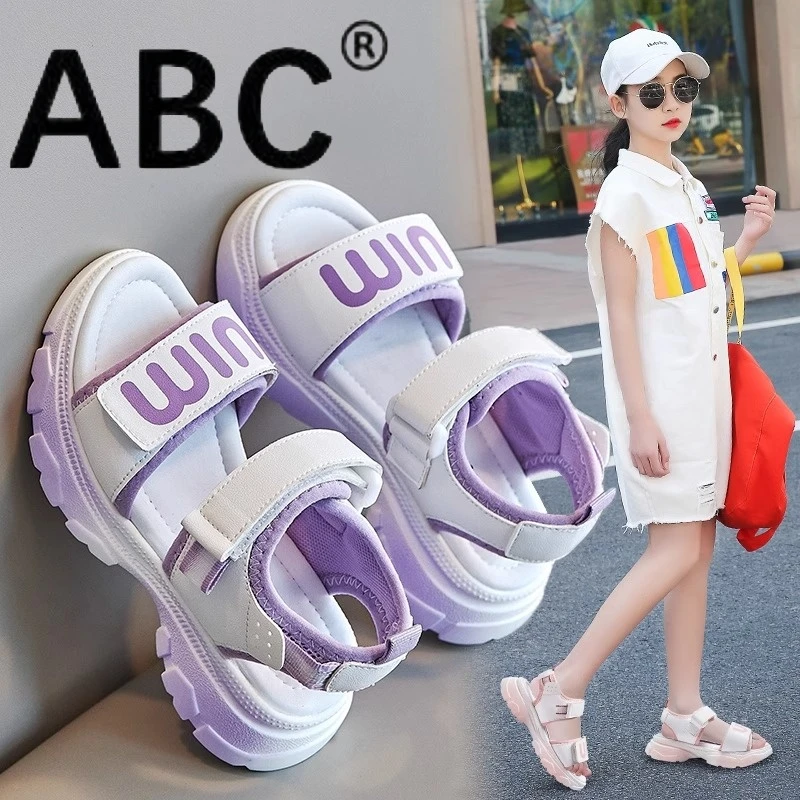 春季儿童凉鞋女童凉鞋夏款新款夏季运动时尚女款儿童夏季鞋子