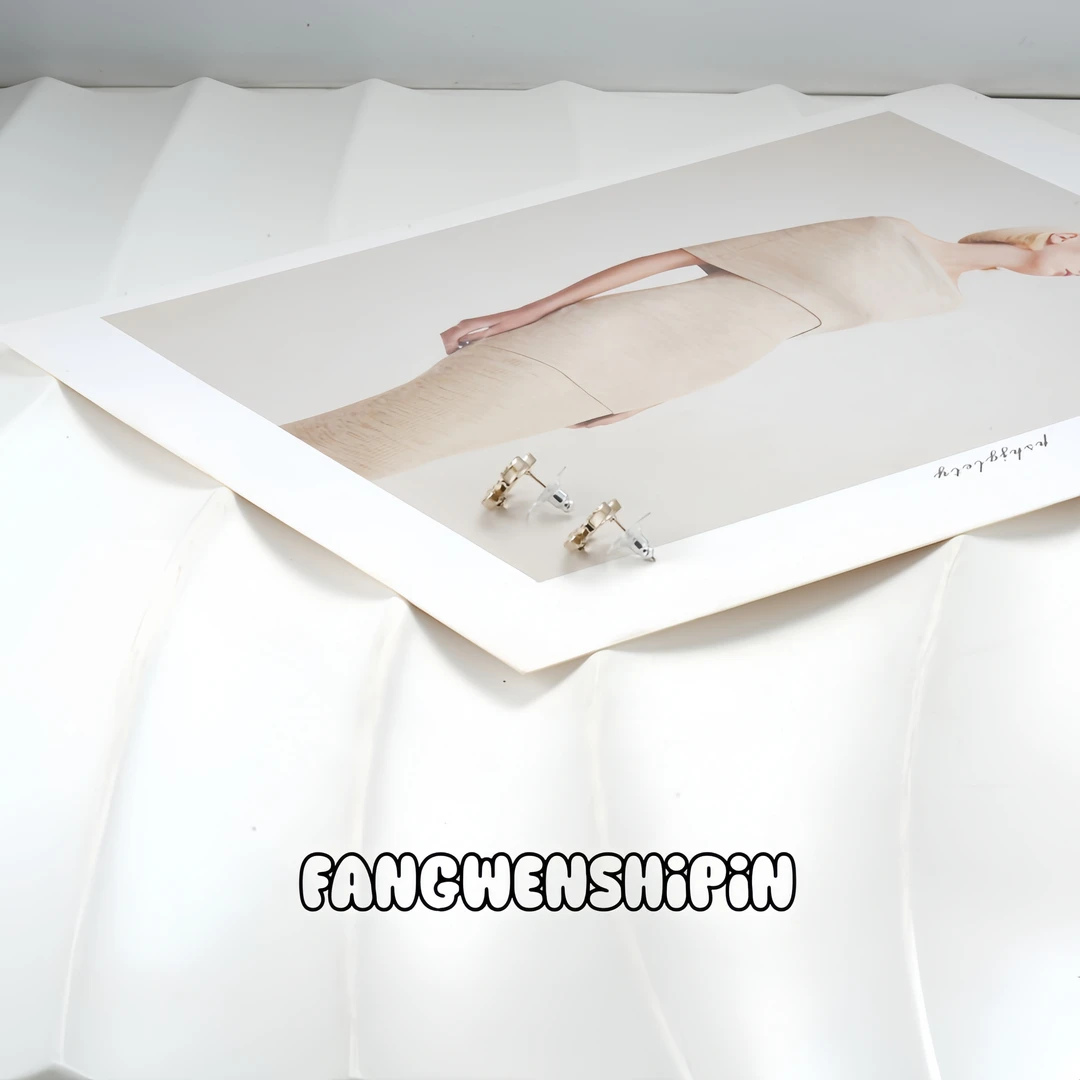 铜合金锆石耳饰 【镀K金】【925银针】耳环4534