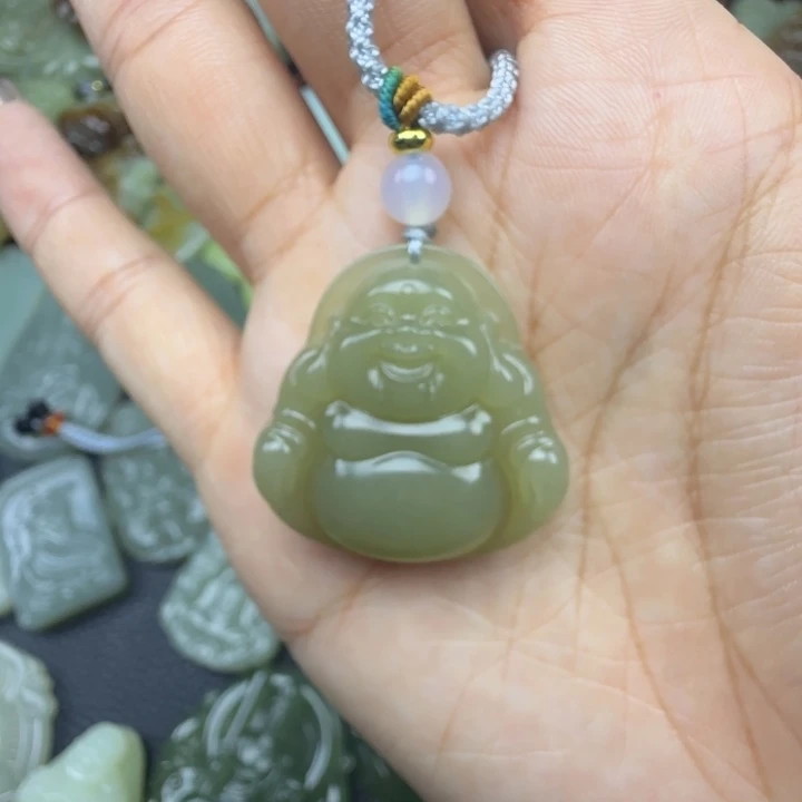 和田玉未镶嵌颈饰30佛公