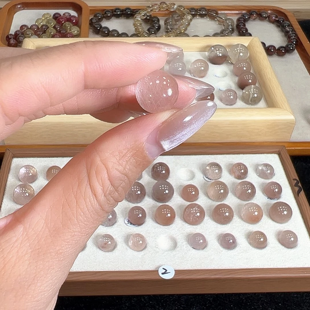 水晶手链未镶嵌夹*12mm