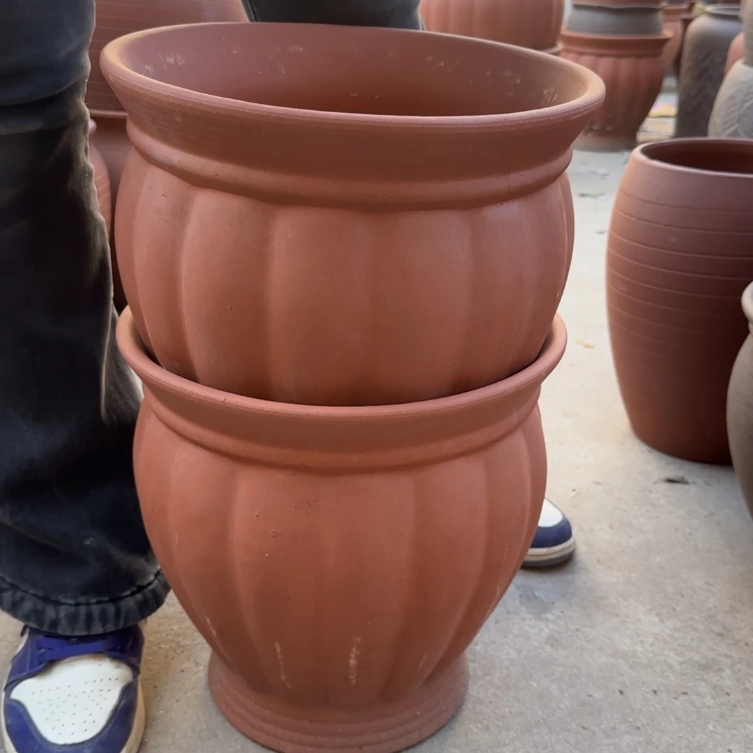 紫砂花盆口30高30宜兴紫砂