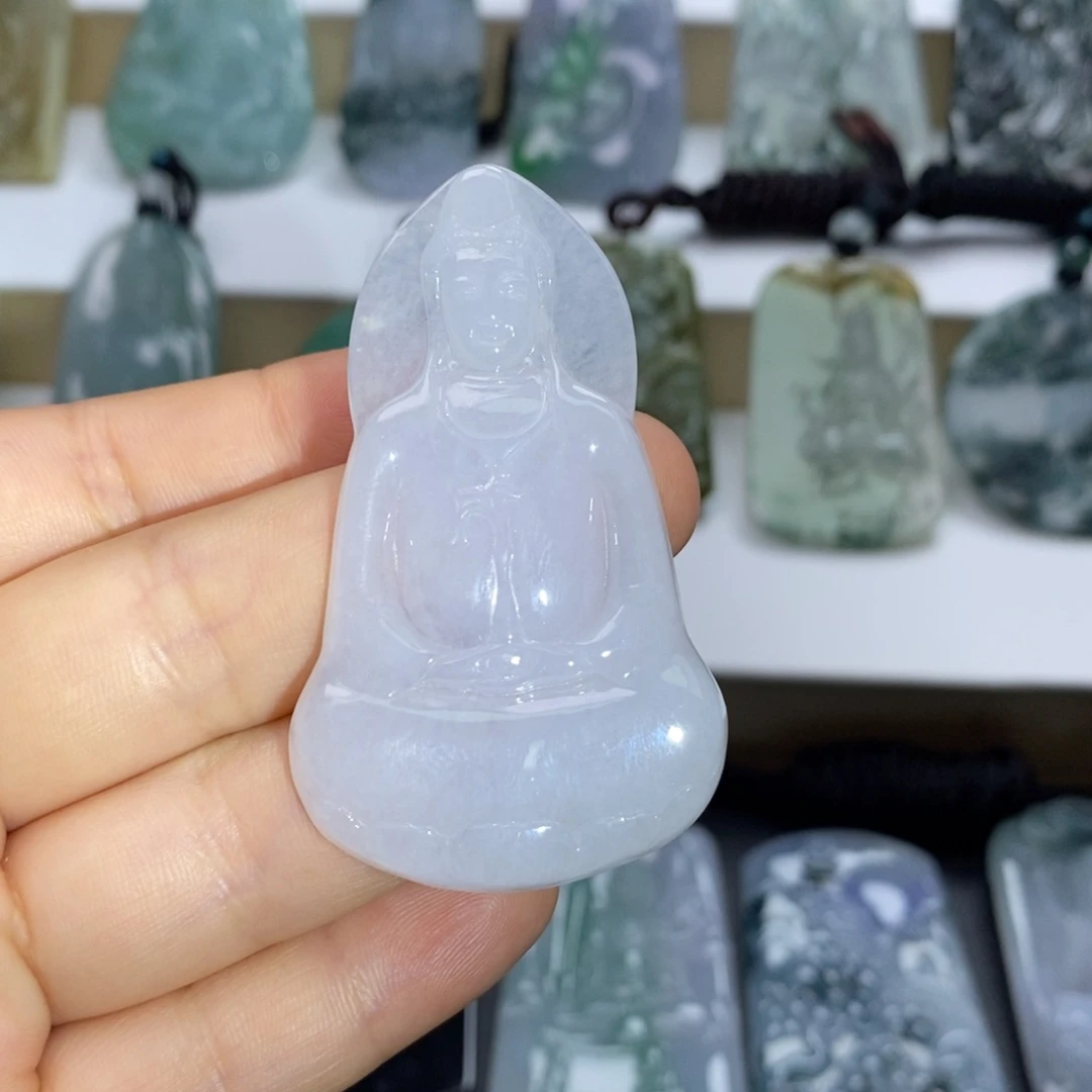 翡翠未镶嵌颈饰缅甸天然A货翡翠