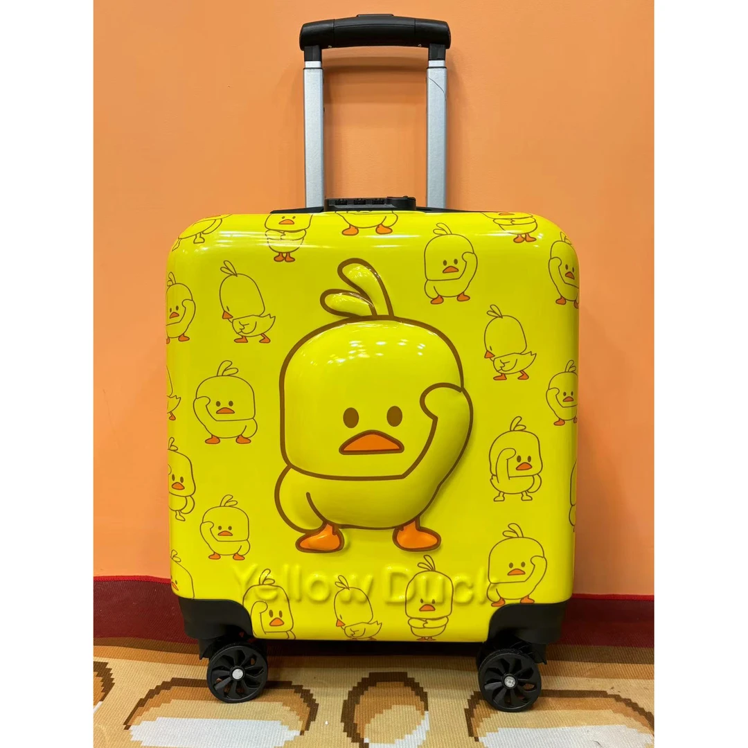 万向轮18寸卡通旅行箱行李箱时尚密码箱