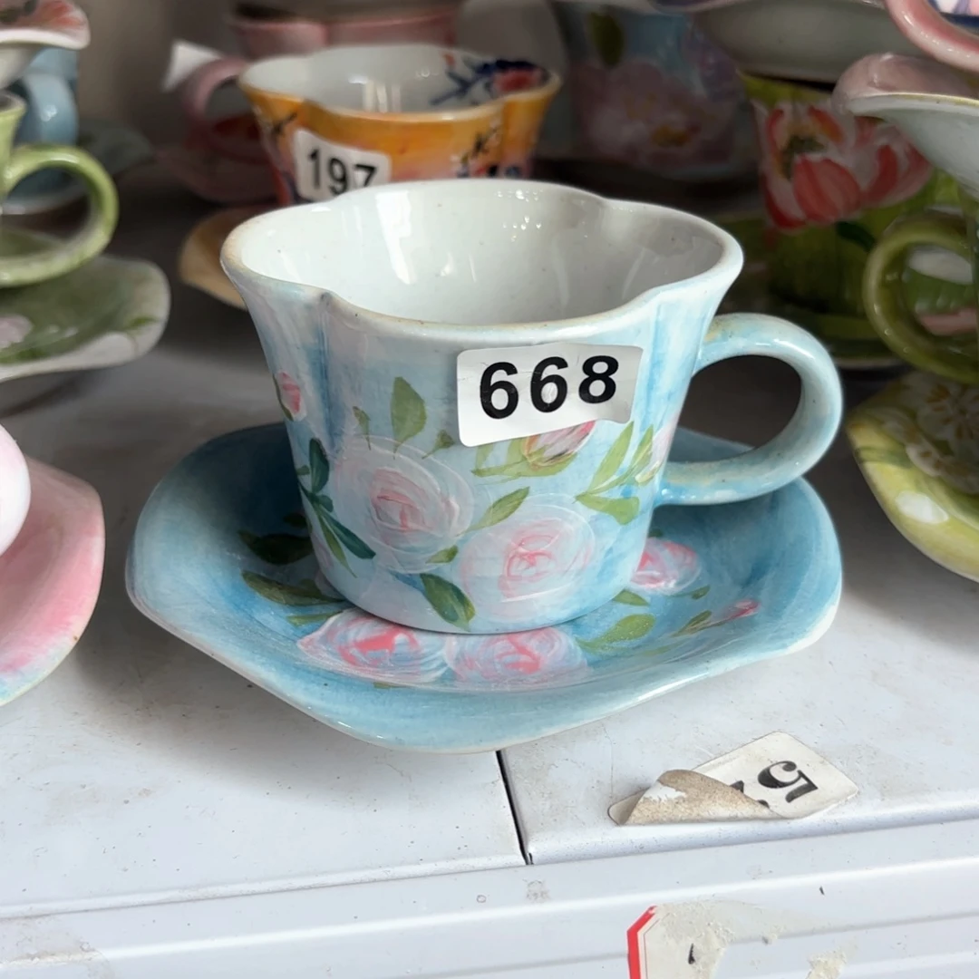 景德镇手绘高温釉下彩陶瓷茶具