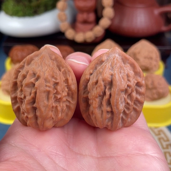 吊坠文玩核桃大红袍33