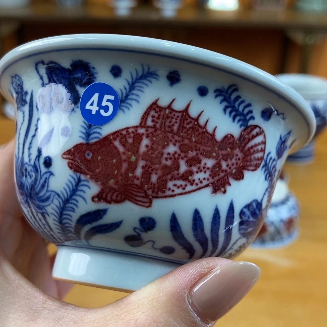 手绘现代茶具非古董