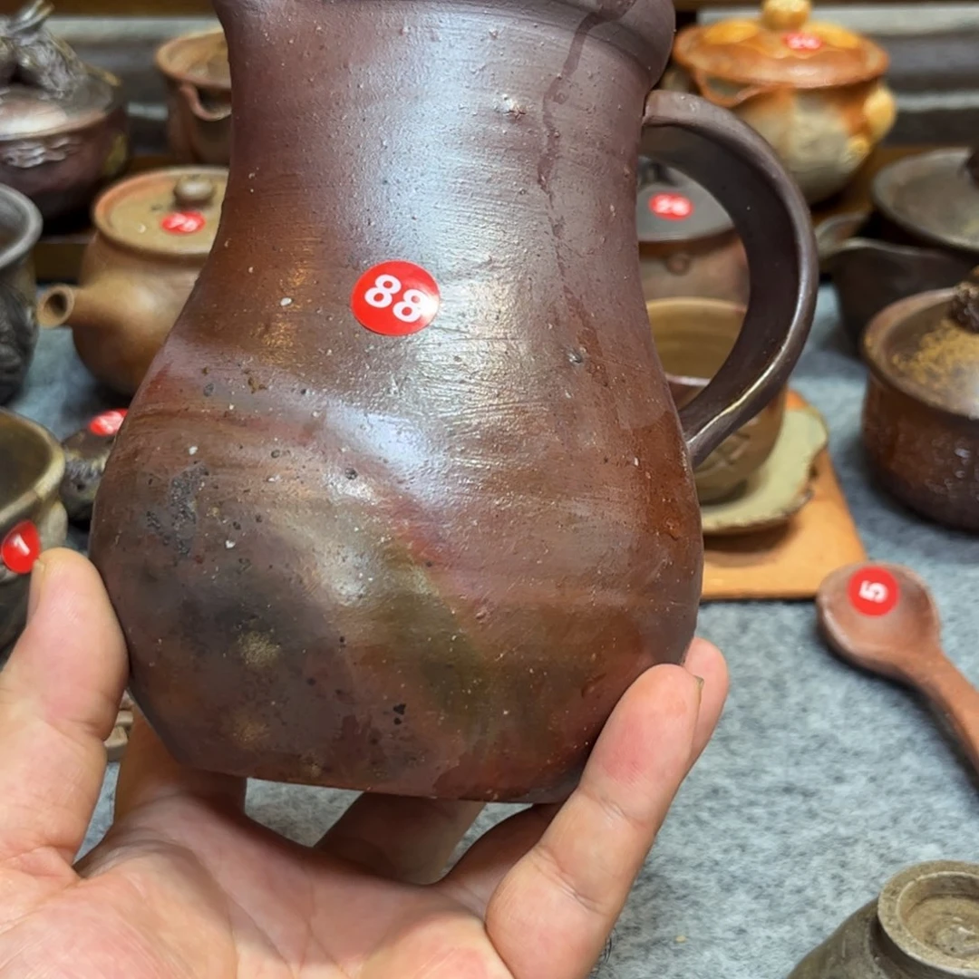 凉水壶备前柴烧茶杯茶杯
