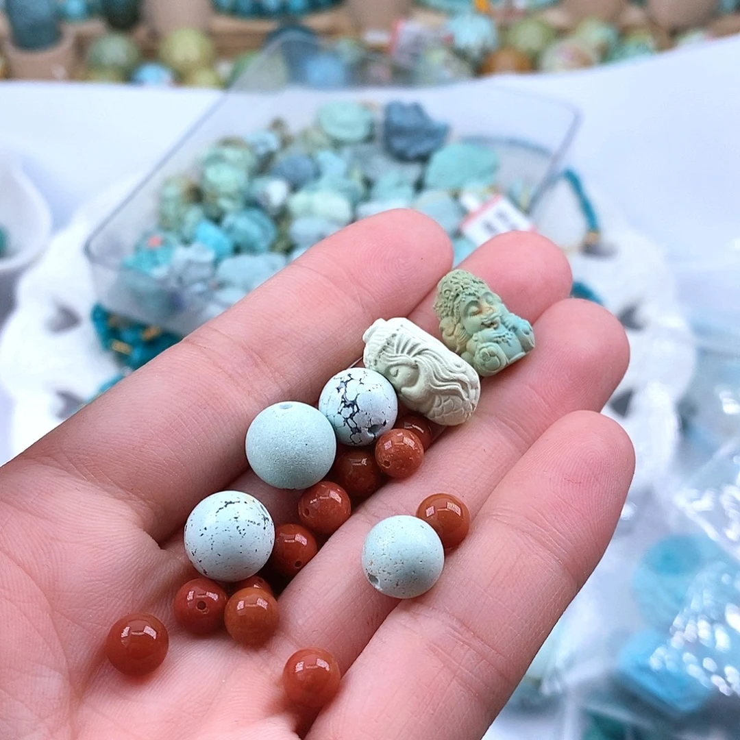 未镶嵌南红玛瑙珠宝半成品
