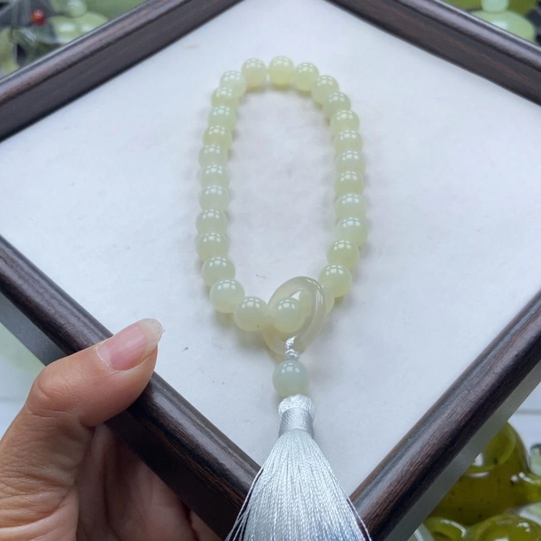 蛇纹石玉未镶嵌手链