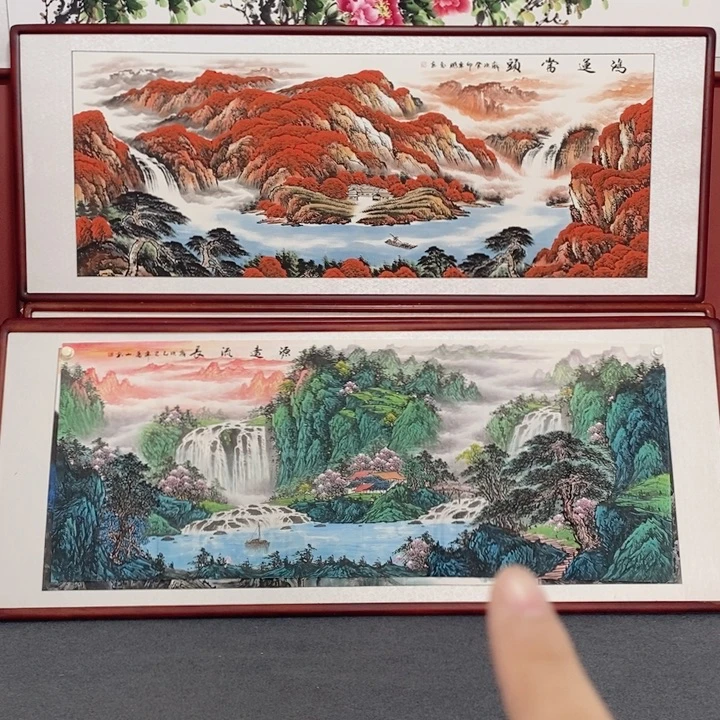 国画215*85尺寸带框包邮送到家