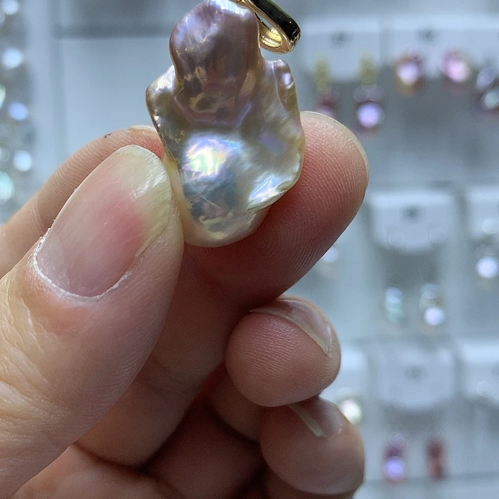 巴洛克银S925镶嵌淡水珍珠