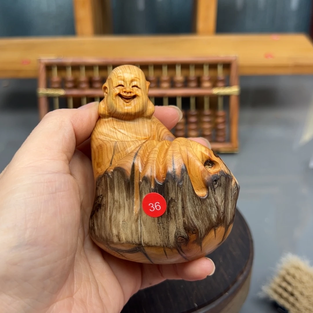 善***缘木崖柏木摆件手把件