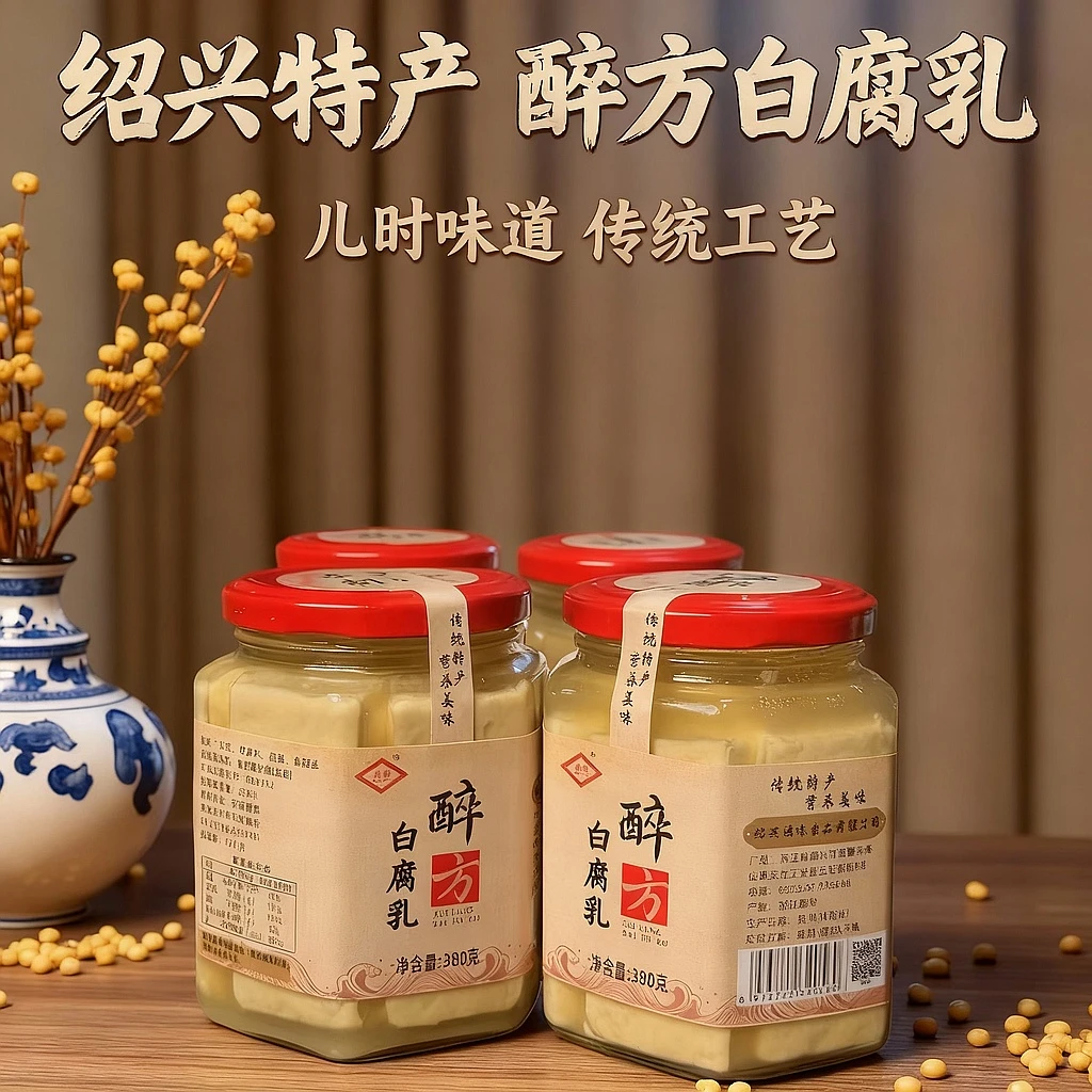 【小瓶380克]正宗绍兴特产霉豆腐豆腐乳下饭菜小时候的味道