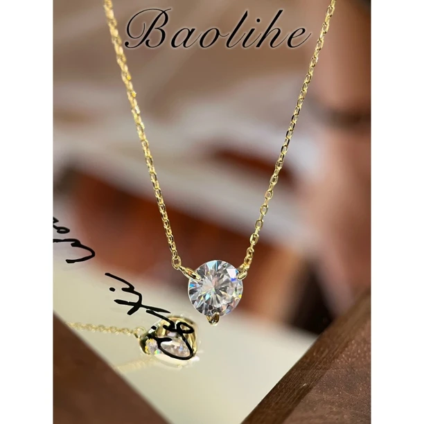 镀K金 晚安大小姐 圆糖女生款静奢风轻奢吊坠项链Y07