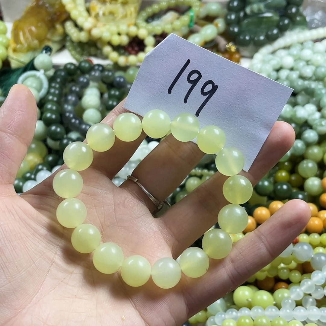 未镶嵌蛇纹石玉手链