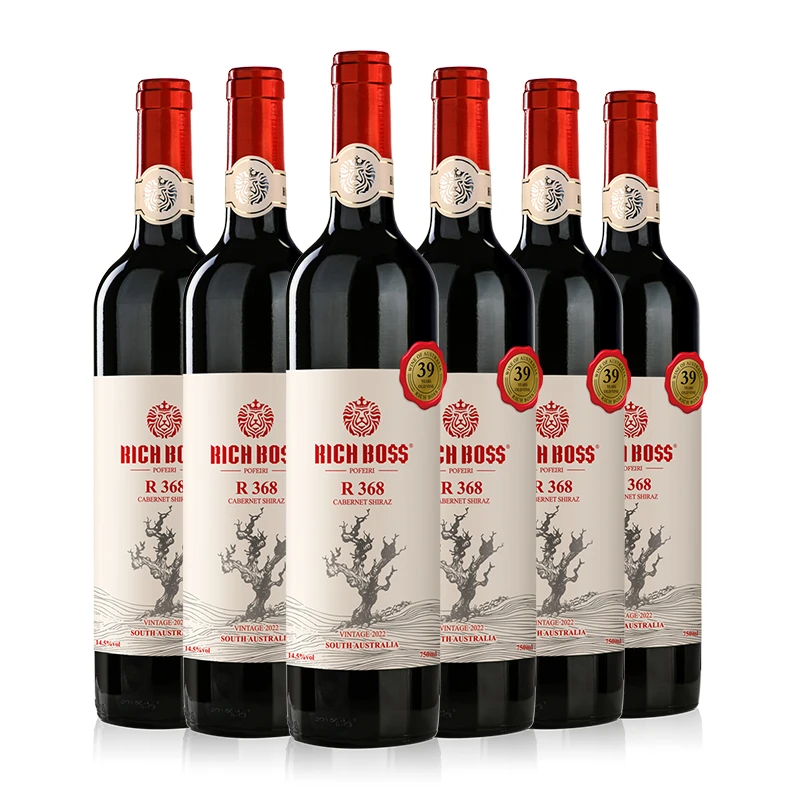 保斐利·富豪 R368干红葡萄酒 14.5度 750ml*6瓶 整箱装