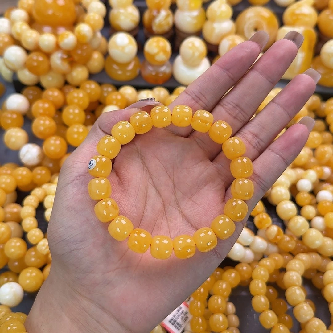 蜜蜡未镶嵌珠宝奇石同料12mm