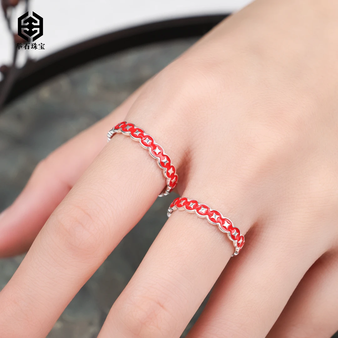 925银银制品 【举石珠宝】T1231-222-612个性戒指（一件/多样性发）Q