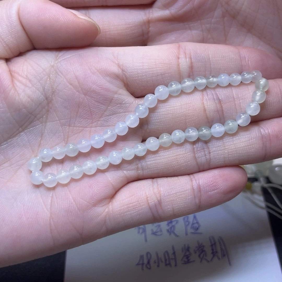 翡翠未镶嵌手链缅甸翡翠卡4.3