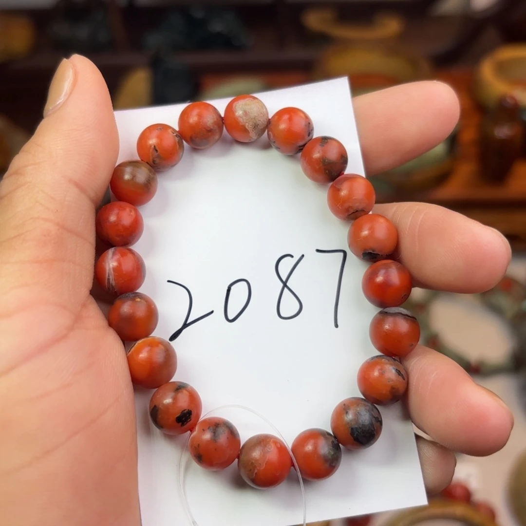 南红玛瑙手链未镶嵌