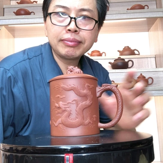 茶杯底槽青龙杯容量500