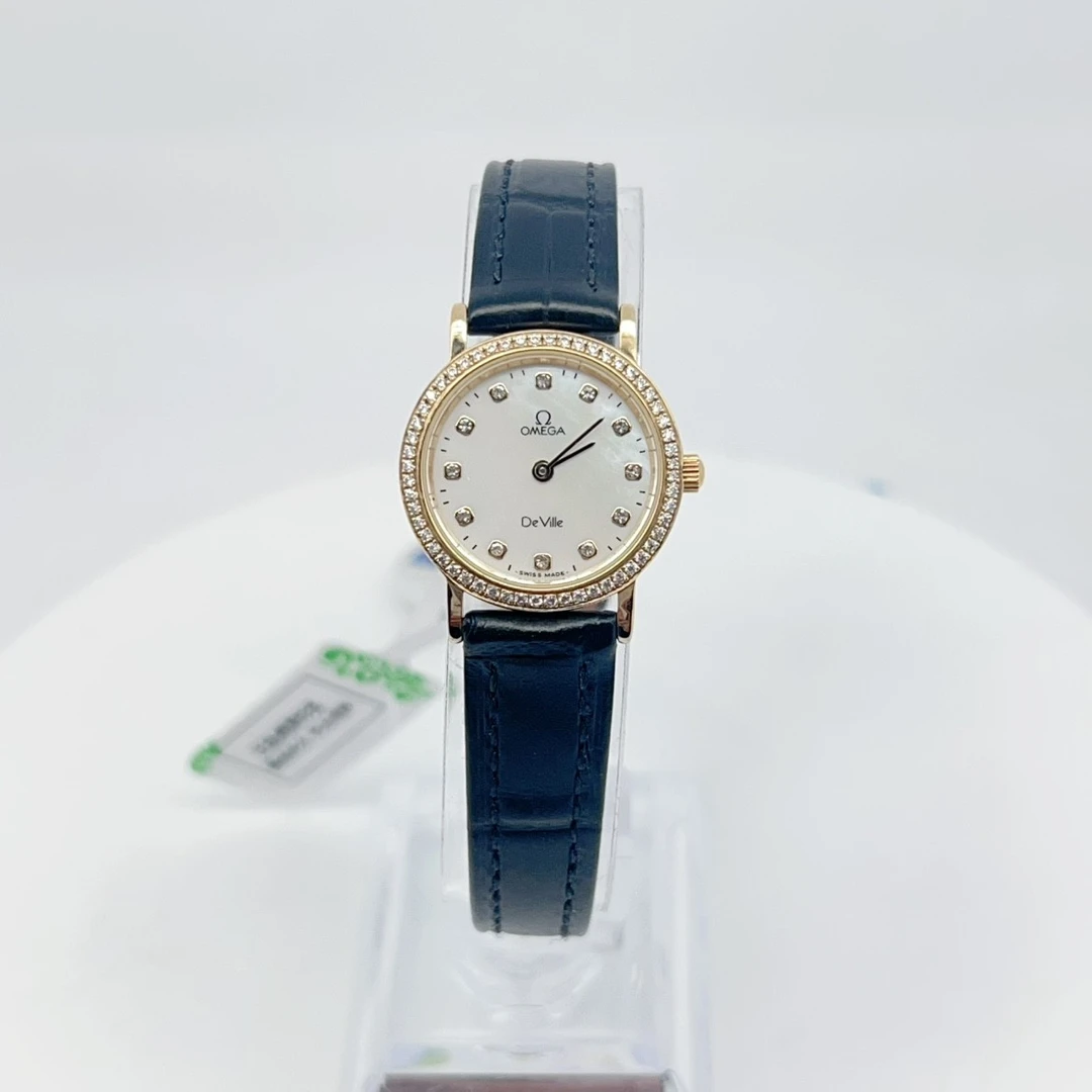 95新 Omega/欧米茄 石英腕表后钻22mm/公价32999/w10038