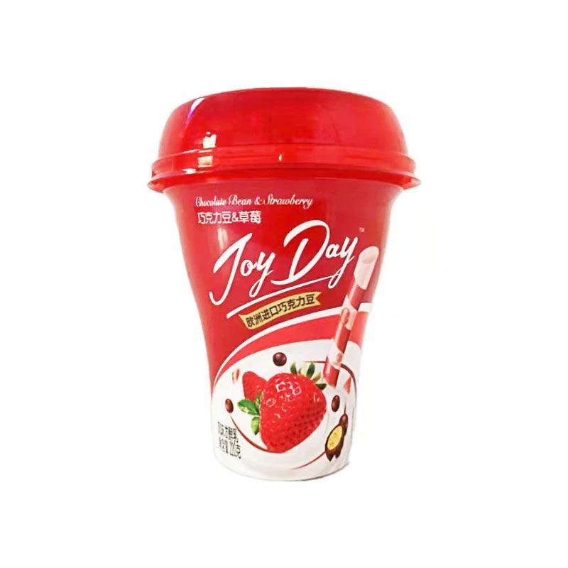 【酸奶】伊利风味发酵乳巧克力豆+草莓220g/杯