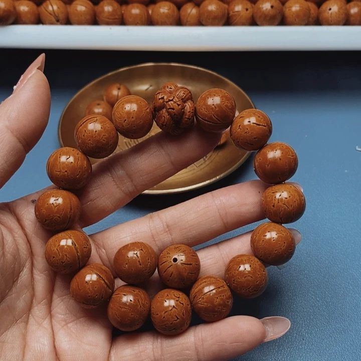 桃核手串极限圆15全品15颗