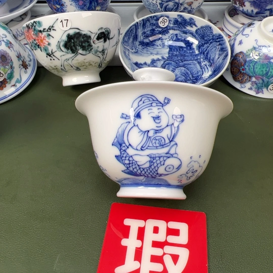 陶瓷景德镇纯手工纯手绘茶具木木21