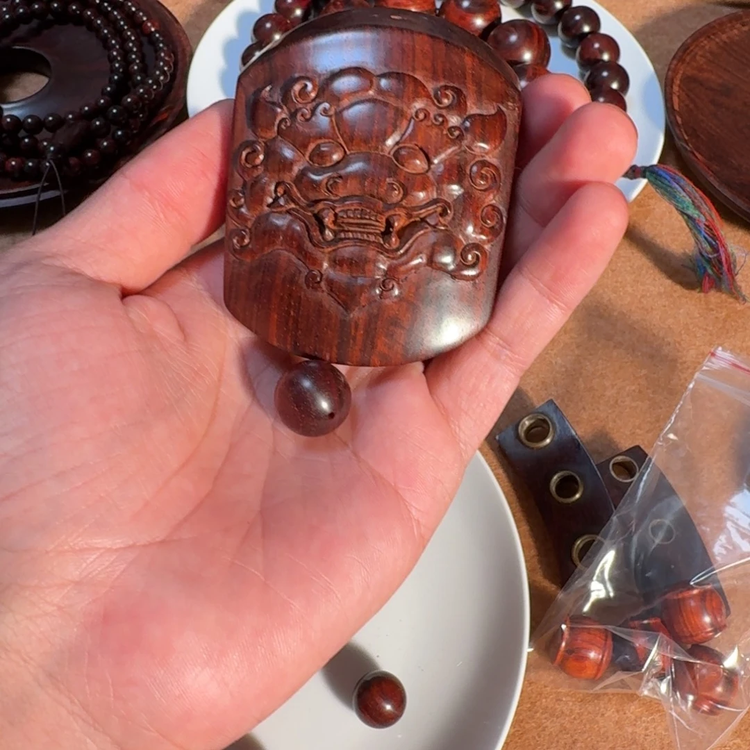 c***5檀香紫檀（小叶紫檀）琴头手工雕刻