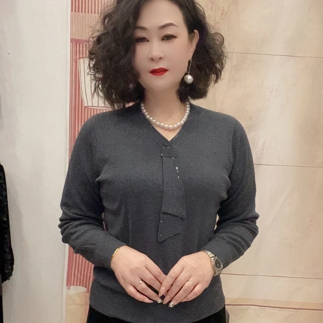 飘带精细毛衫气质