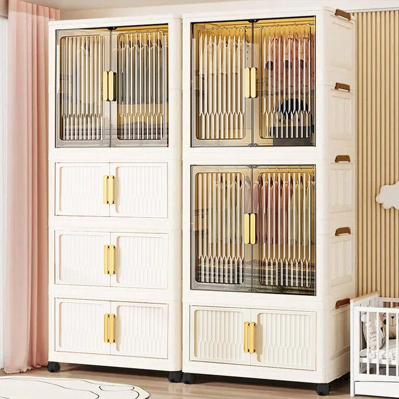 新疆西藏包邮免安装儿童衣柜宝宝衣服收纳柜婴儿小衣橱多层塑料家