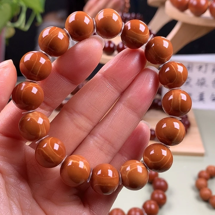 橄榄核手串1.3水晶核